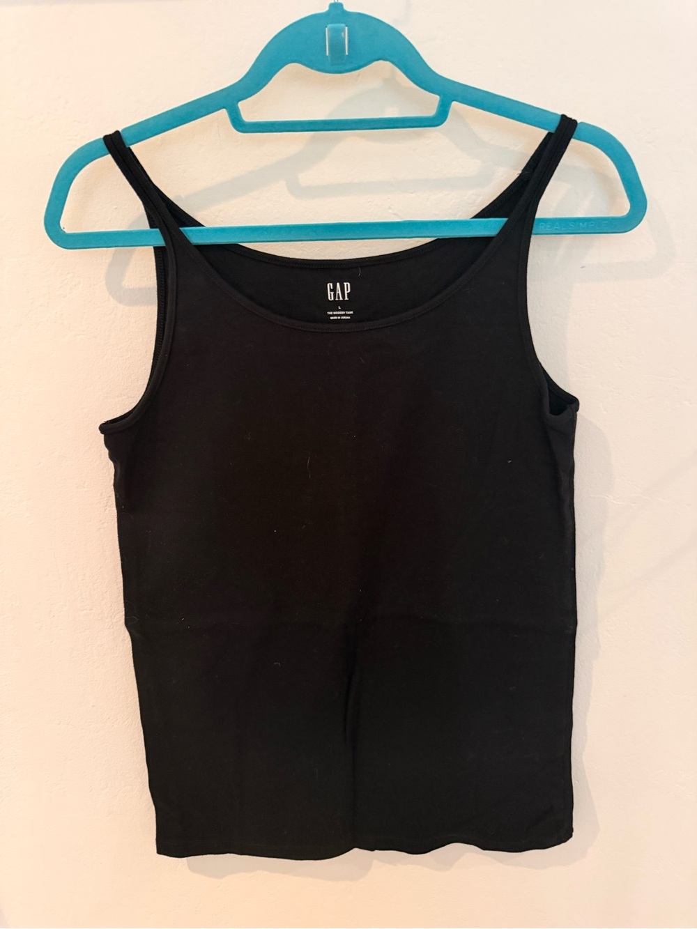 GAP Black Slim Strap Tank Top